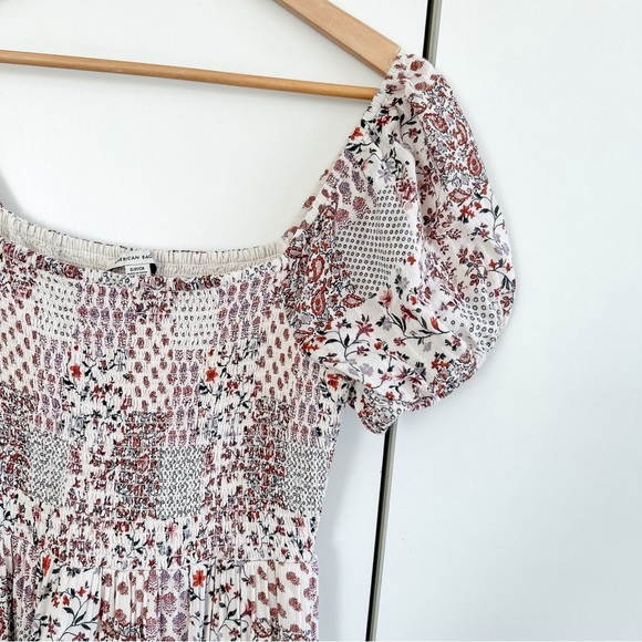 American Eagle Outfitters Smocked Floral Dress ✨ Sz S - Picture 5 of 8